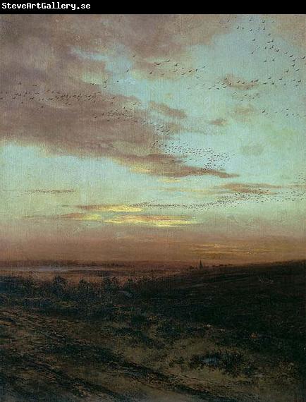 Alexei Savrasov Evening. Migration of birds,